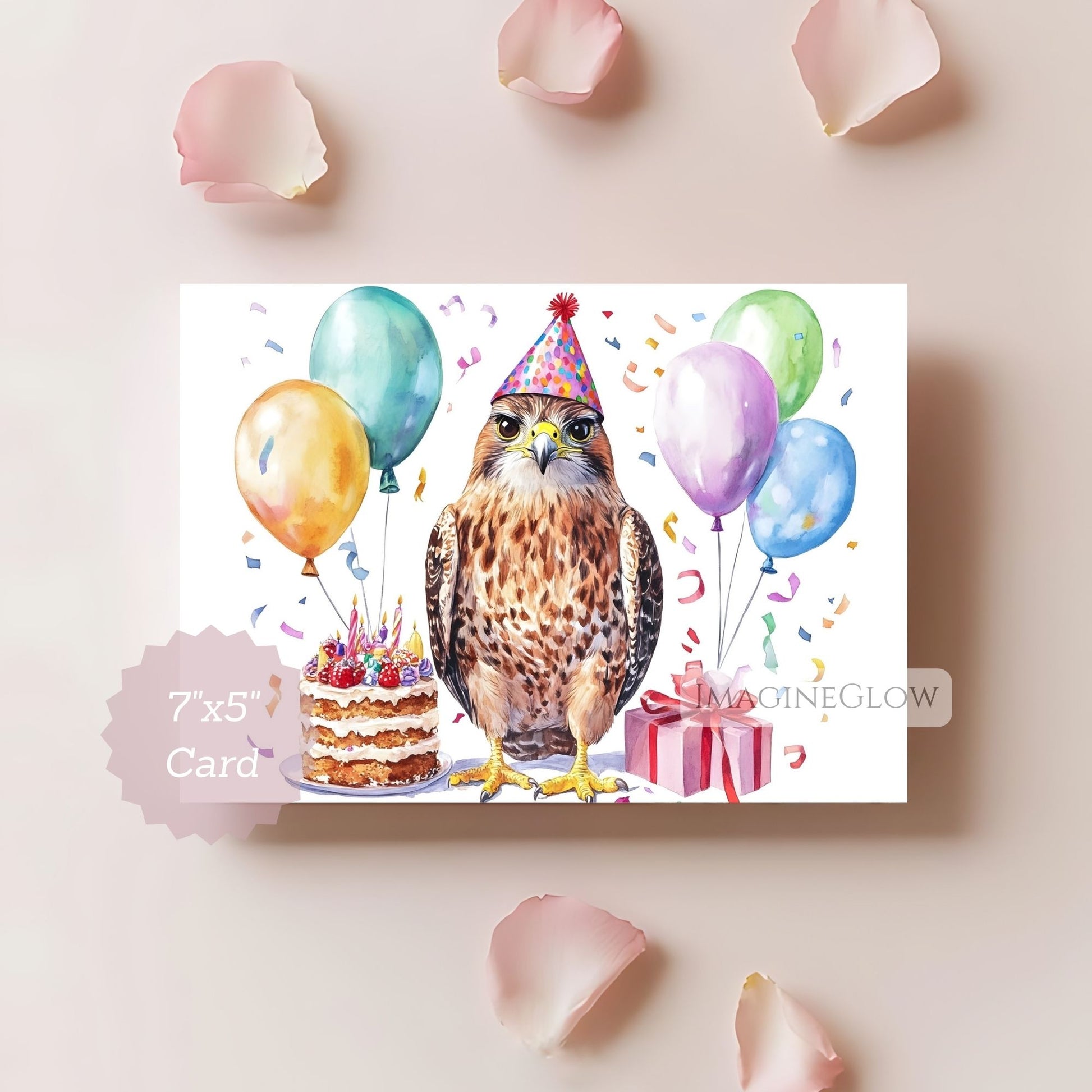 falcon greeting card
nature lover birthday card falcon
