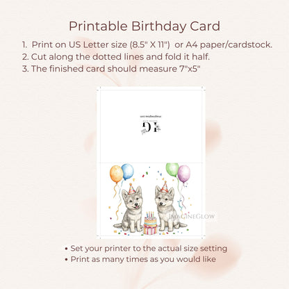rustic wolf printable card
wolf lovers birthday greeting
wolf art birthday card